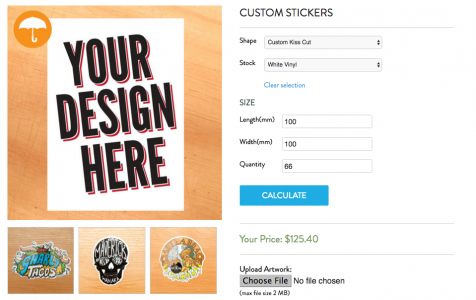 custom sticker pricing calculator auckland, stickers nz